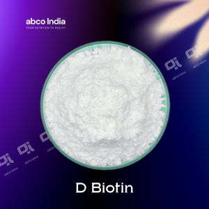 D-Biotin by ABCO India. ABCO India is Trusted Supplier of Pharmaceutical and Nutraceutical Raw Materials in New Delhi India.